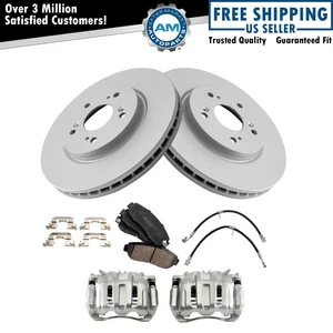 Front Brake Pad & Rotor Kit Premium G-Coated Ceramic Fits 07-11 Honda CR-V - Picture 1 of 12