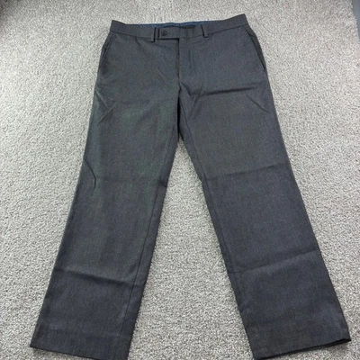 Calça social Lauren Ralph Lauren masculina 34x30 cinza frente plana festa carreira - Imagem 1 de 4