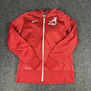 Nike Mens Jacket Alabama Crimson Tide Therma Fit Full Zip Red Medium - Picture 1 of 9