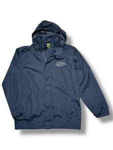Regatta Stand Out Waterproof Jacket L Navy Rollaway Hood Outdoor Coat Waterproof - Bild 1 von 14