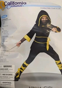 Ninja Girl Child Size: Medium 8-10 Halloween California Costumes Cosplay Party - Picture 1 of 13