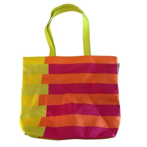 Clinique Tote Bag Donald X Shopper Tote Multi-Bright Colors Medium Size NWT - Bild 1 von 6
