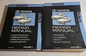 Juego manual reparación Toyota 2000 Rav4. RM711U1-RM711U2 volúmenes 1 y 2 - Imagen 1 de 6