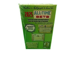 2025 HISTORIC AUTOGRAPH ALL-TIME SETS FACTORY SEALED HOBBY BOX (Y77) - Picture 1 of 8