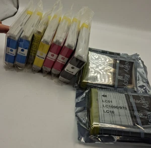 10x PRINTER INK CARTRIDGE NEW BROTHER COMPATIBLE LC10 LC51 LC57 LC960 G706 - Picture 1 of 7