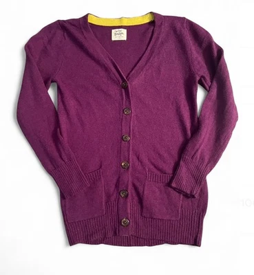 Мини Boden фиолетовый на пуговицах кардиган девочек размер 3-4Y - Изображение 1 из 2