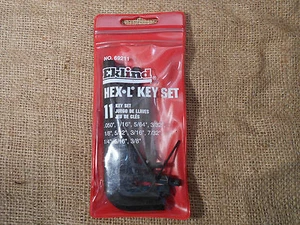 EKLIND 69211 Hex Key Set 11 pc set covers 0.050-3/8".,L-Shaped,Short - Picture 1 of 2