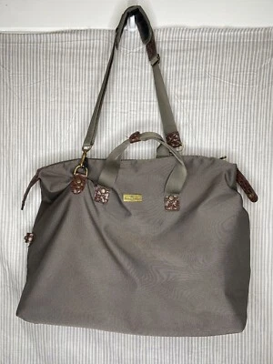 Tommy Bahama Tote Bag W Zipper Pockets Brown Travel Carry On - Image 1 of 4