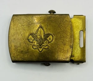 Vintage Boy Scouts Of America Solid Brass Buckle No Belt Retro Clothing - Picture 1 of 2