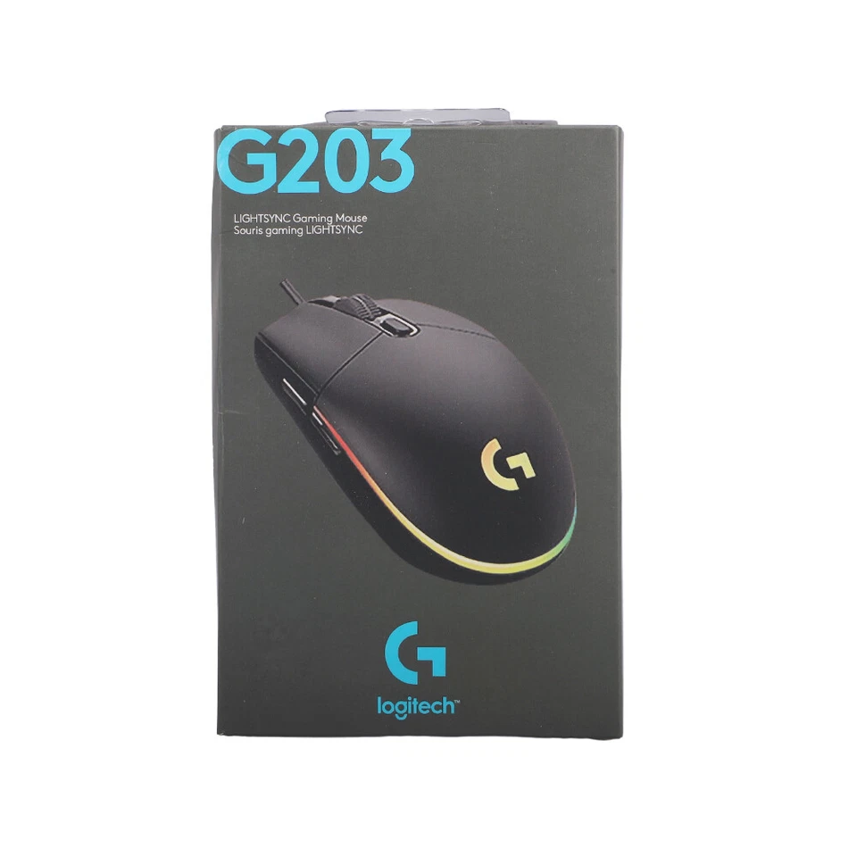Logitech G102 LIGHTSYNC 910-005790 Black Wired Optical Gaming Mouse - Image 1 of 4