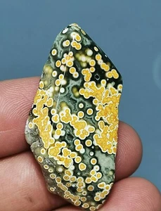 Natural Round Eye 8th Vein Ocean Jasper Agate Quartz Reiki Stone Healing - Picture 1 of 12