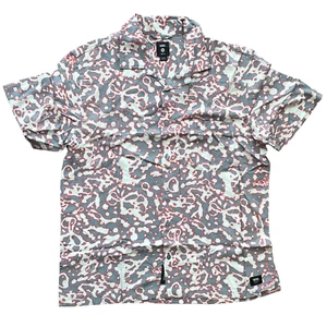 Brand New Mens Vans Ashford Woven Button Up Citadel/ Porcelain Rose Size Medium - Picture 1 of 2