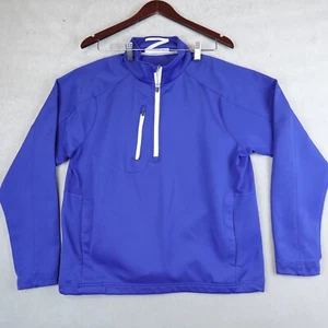 Zero Restriction Jacket Mens Large Blue Tour Series Golf Pockets Long Sleeve - Picture 1 of 9