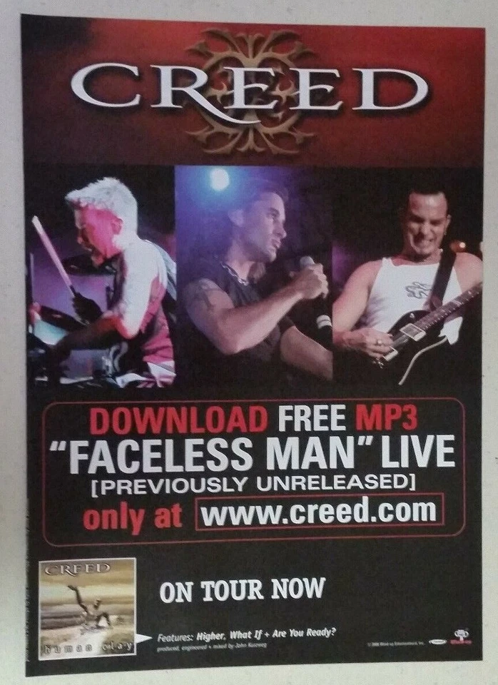 CREED "Human Clay" ~ Vintage Magazine PRINT AD 2000 - Image 1 of 1