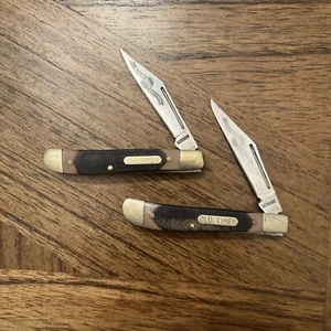 Lot Of 2 Schrade 12OT Old Timer "Pal" 1-Blade Folding Knife 2014 Limited Edition - Picture 1 of 12