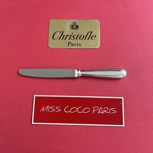 MESSER ENTREMETS 19,5 CM CHRISTOFLE FRANCE PERLEN SEHR SCHÖNER ZUSTAND METALL VERSILBERT - Bild 1 von 6