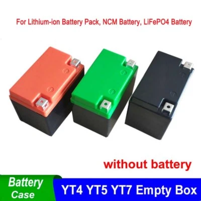 Estuche Batería Arranque Moto YT4 YT5 YT7 para 12V 12.8V 4Ah - Caja 30Ah LiFePO4/ Foto 1 de 4