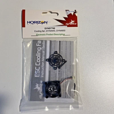 HORIZON DYNAMITE ESC COOLING FAN FOR DYN4940, DYN4850 NEW IN PACKAGE - Image 1 of 2