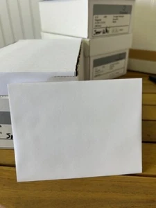 Domtar Cougar Opaque 60# A-2 Smooth White Envelopes. 4 3/8 x 5 3/4 - Picture 1 of 3