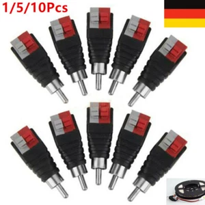1-10 Stück Lautsprecherkabel zu Audio-Stecker Cinch-Stecker Adapter Klinkenstec - Picture 1 of 20