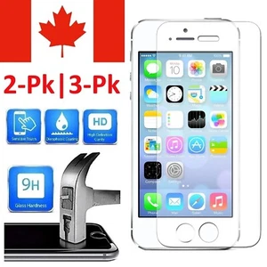 Tempered Glass Screen Protector for iPhone SE 2016 / 5/5S/5C & iPod Touch 5 6 7 - Picture 1 of 4