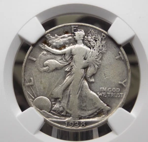 1938 "D" Walking Liberty Half Dollar 50c NGC Fine Details #004 Fine ECC&C, Inc. - Picture 1 of 5