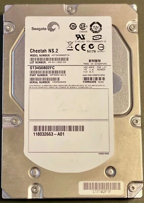 Seagate Cheetah NS.2 450GB Internal 10000RPM 3.5" (ST3450802FC) HDD - Used - Image 1 of 2