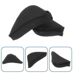 Shoe Filler Inserts 2 Pairs Black Sponge Toe Plug for Loose Footwear Fit - Picture 1 of 12