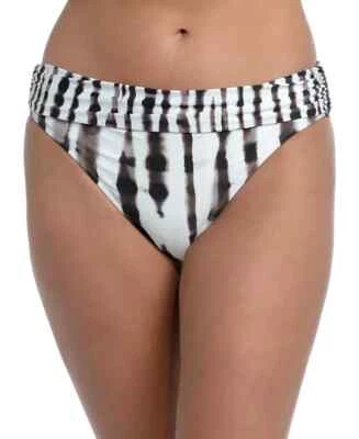 NWT La Blanca JAVA Twisted Bamboo Shirred Hipster Swim Bikini Bottoms 14 yse1423 - Image 1 of 2
