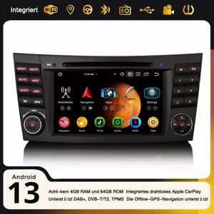 8-Kern DAB+ Android 14 Autoradio GPS Navi Mercedes G/CLS/E-Klasse W211 W219 64GB - Bild 1 von 24