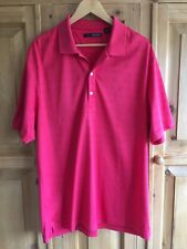 Greg Norman Polo Shirt T Shirt Top Red Pure Cotton Fits 44 Chest XL