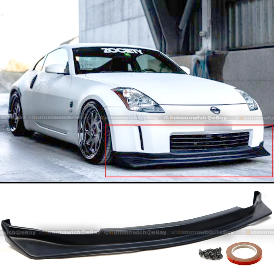 Fit 03-05 350z Unpainted Polyurethane NS N Style Front Bumper Chin Lip Body Kit - Image 1 of 1