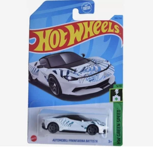 Hot Wheels Automobili Pininfarina Battista 108/205 - Green Speed [white] - Picture 1 of 1