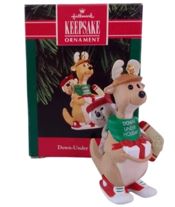 Vintage 1992 Hallmark Andenken Ornament Down Under Holiday Känguru Weihnachten - Bild 1 von 4