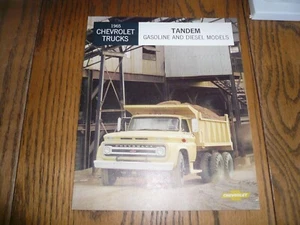 Chevrolet 1965 folleto de ventas modelos tándem gasolina y diésel - vintage - Imagen 1 de 5
