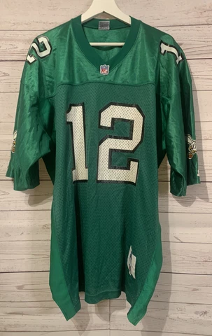 Mens Vintage Starter NFL Philadelphia Eagles #12 “Cunningham” Jersey Size 48 Cover