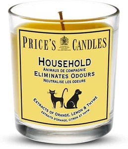 Price's Pet Odour Eliminating Candle – Orange, Lemon & Thyme, Long-Lasting Scent - Picture 1 of 12