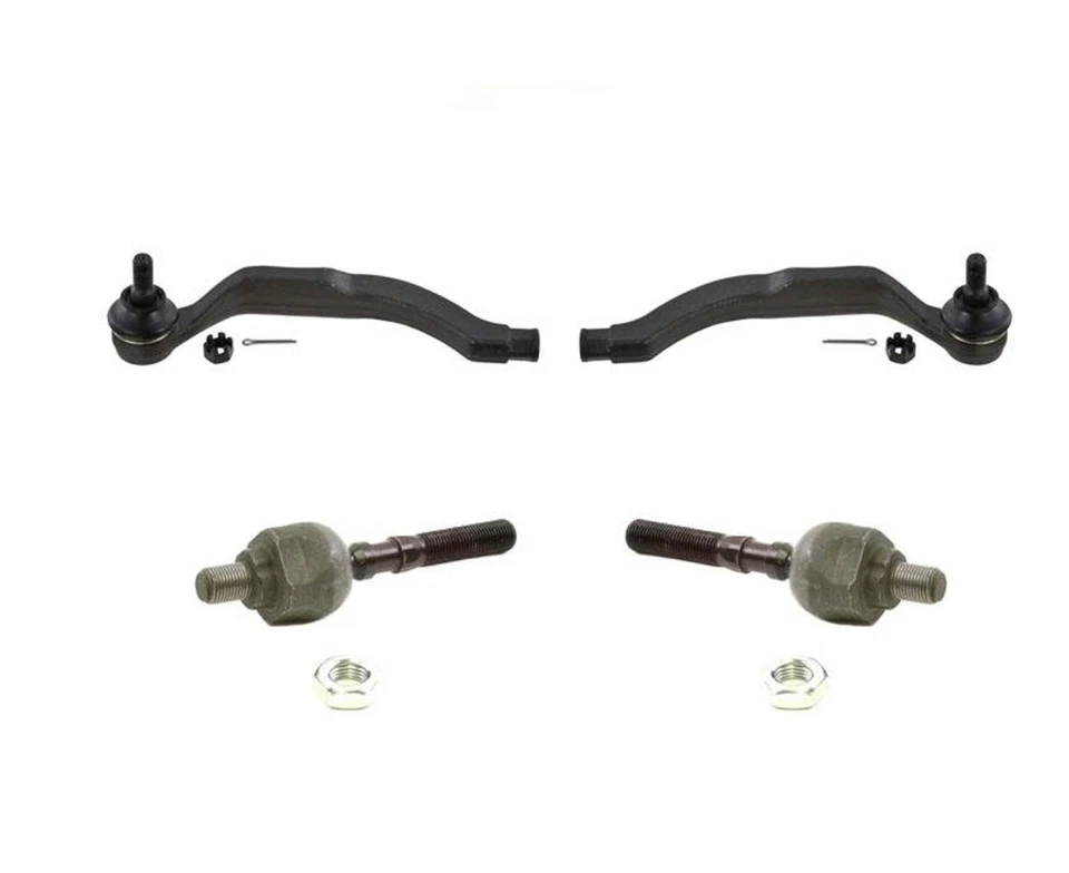 97-98 Acura 3.2TL / 96-04 Acura 3.5RL Inner & Outer Tie Rod Ends 4Pc - Image 1 of 4