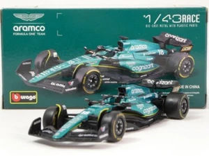 BBurago Burago Aston Martin AMR23 #18 Lance Stroll 2023 1/43 18-38090#18 - Foto 1 di 3