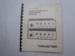 Wavetek 180 And 180LF Sweep/Function Generators Manual 180 Rev D / 180LF Rev C - Picture 1 of 17