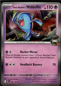 Team Rocket's Wobbuffet - 082/182 - Holo Rare - Pokemon Destined Rivals - Picture 1 of 1