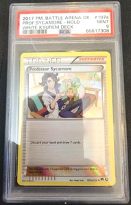 Tarjetas de Pokémon de promoción alternativa Holo Foil Professor Sycamore # 107a/122 PSA 9 COMO NUEVAS - Imagen 1 de 1