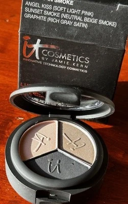 IT Cosmetics Luxe High Performance Anti-Aging Eyeshadow Trio, NEW, Prtty InSmoke - Image 1 of 4