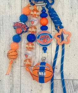 Bolso de baloncesto New York Knicks con cuentas encanto | Hecho a mano - Imagen 1 de 1