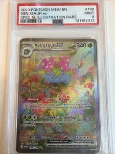 PSA 9 - Venusaur ex 198/165 Sv: Scarlet & Violet 151 Holo Pokemon - Bild 1 von 2
