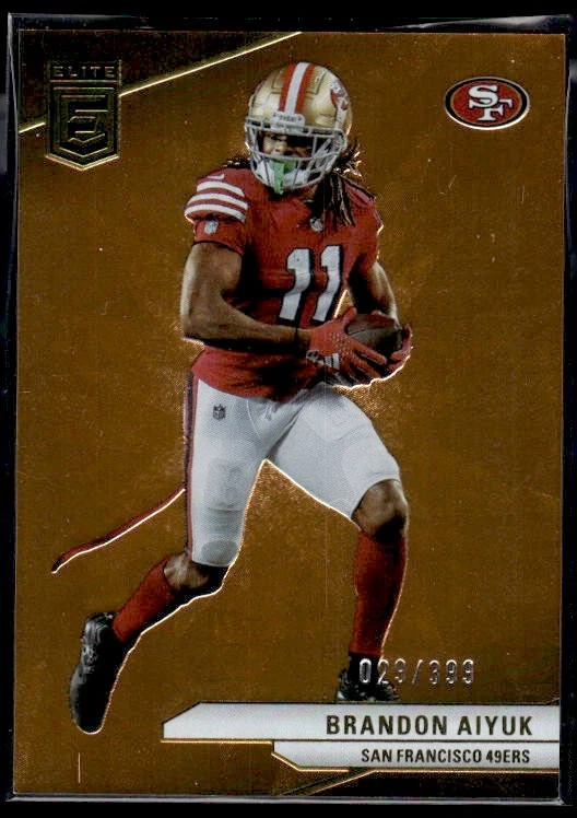 2024 Donruss Elite Brandon Aiyuk San Francisco 49ers Orange /399 - Image 1 of 2
