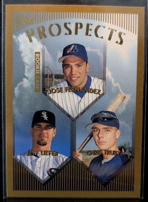 1999 Topps Rookie Prospects Jose Fernandez Jeff Liefer Chris Truby RC #434 (jc) - Image 1 of 2