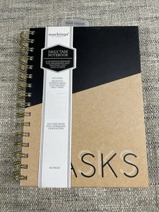 CR Gibson Daily Tasks Notebook Journal Planner - Picture 1 of 10