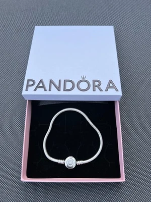 Pandora - Pandora Moments, Funkelndes Crown O Schlangen-Gliederarmband 18 cm - Bild 1 von 4