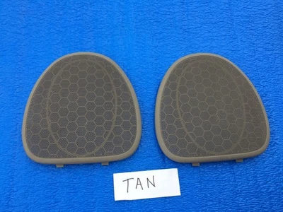 97-05 BUICK CENTURY REGAL REAR SHELF SPEAKER GRILL COVERS TAN SET OEM - Image 1 of 4